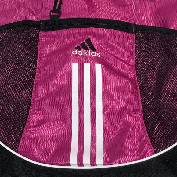 Adidas Pink and Black Draw String Cinch Sling Backpack Bag - Picture 5 of 11